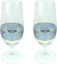 Michael Wainwright Panthera Indigo Stemmed Water Glasses, Set of 2