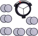 Coffee Filter Disks With Frame for Mr. Coffee Brewers Coffee Machines - 12 Pcs Coffee Filters and 1 Filter Holder Frame Compatible With MrCoffee Brewers Machines (1 Disk Frame + 12 Pcs Filter Disks)