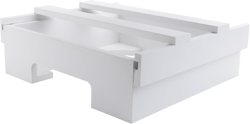 10-Inch Paper Plate Dispenser Cabinet Bamboo Plates Holder Dipensers Holders Under Cabinet Bamboo Plates Holder, Kitchen Counter Vertical Plate White