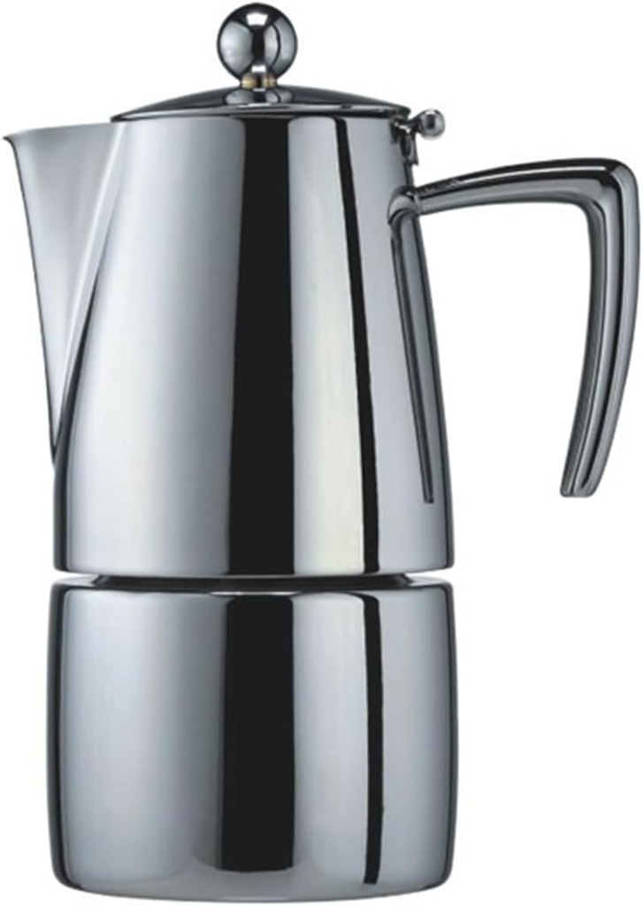 Cuisinox Milano Stainless Steel Stovetop Moka Pot Espresso Coffee Maker, 4-Cup