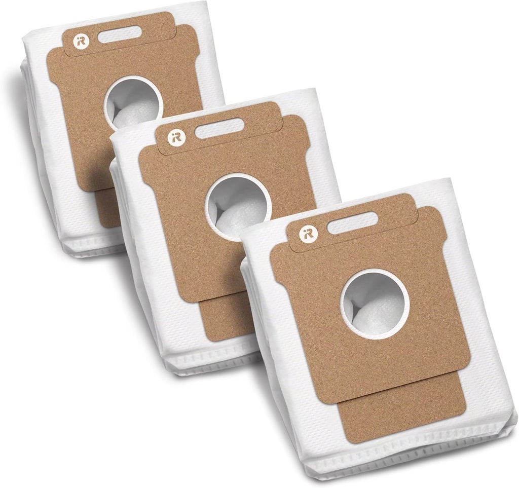 iRobot® Roomba® Authentic Replacement Parts- Dirt Disposal Bags, 3Pack for Select AutoEmpty™ and AutoWash™ Docks: 105 Vac, 105 Combo, Plus 405 Combo, Plus 505 Combo, Max 705 Vac, Max 705 Combo