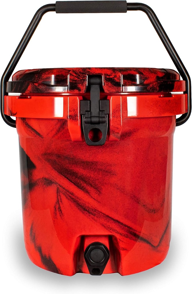 Frosted Frog Red Camo 5 Gallon Heavy Duty Drink Dispenser Cooler with Spigot