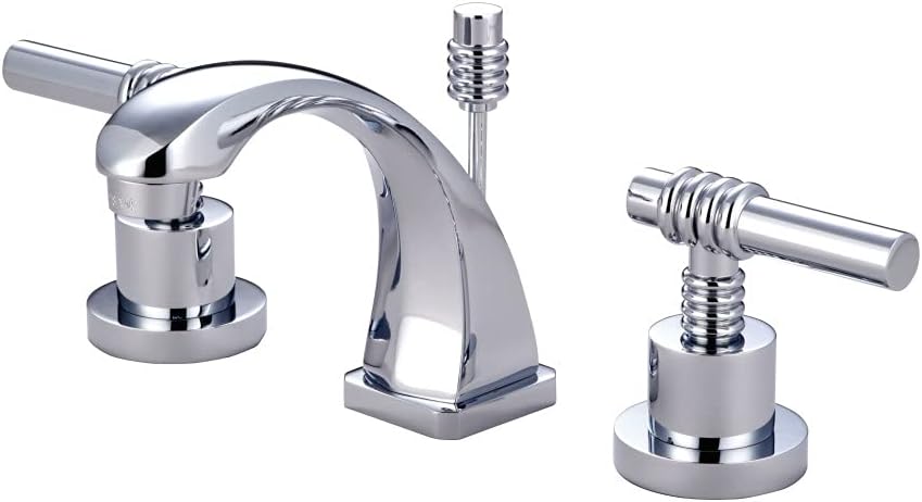 Kingston Brass KS4941ML Milano Mini Widespread Lavatory Faucet, Polished Chrome