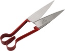 Hand Shears For Sheep Shearing, 6.1-inch Carbon Steel Blade,Classic Style, Carbon Steel Scissors For Alpaca, Pet Horse Dog Shearing (red handle)