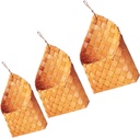 3pcs Hanging Wall Vegetable Fruit Baskets Woven Letter Basket Kitchen Storage Holder Wall Woven Storage