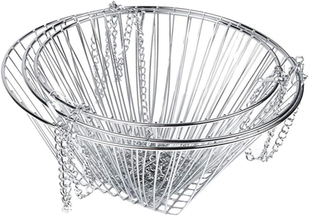 Unomor Foldable Vegetable and Fruit Hanging Basket for Kitchen Storage Detachable Design for Easy Use for Organization