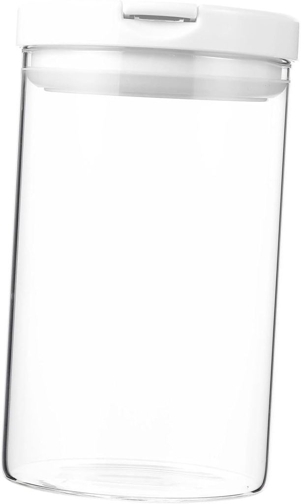 Glass Airtight Lid Wide Mouth Mason Jar Vacuum Seal Tea Cereal Storage Container