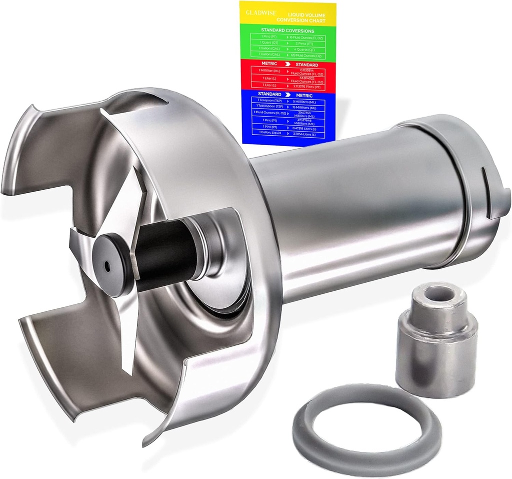 Robot Coupe 39335 Stainless Steel Bell Cover Assembly, Genuine OEM Replacement Parts for MP450 Turbo & MP350 Turbo with Liquid Conversion Card