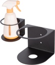 Spray Bottle Holder 2 pcs, Thick Steel Wall Mount Organizer Holds 2 x 32 oz Spray Bottles, Includes Hardware