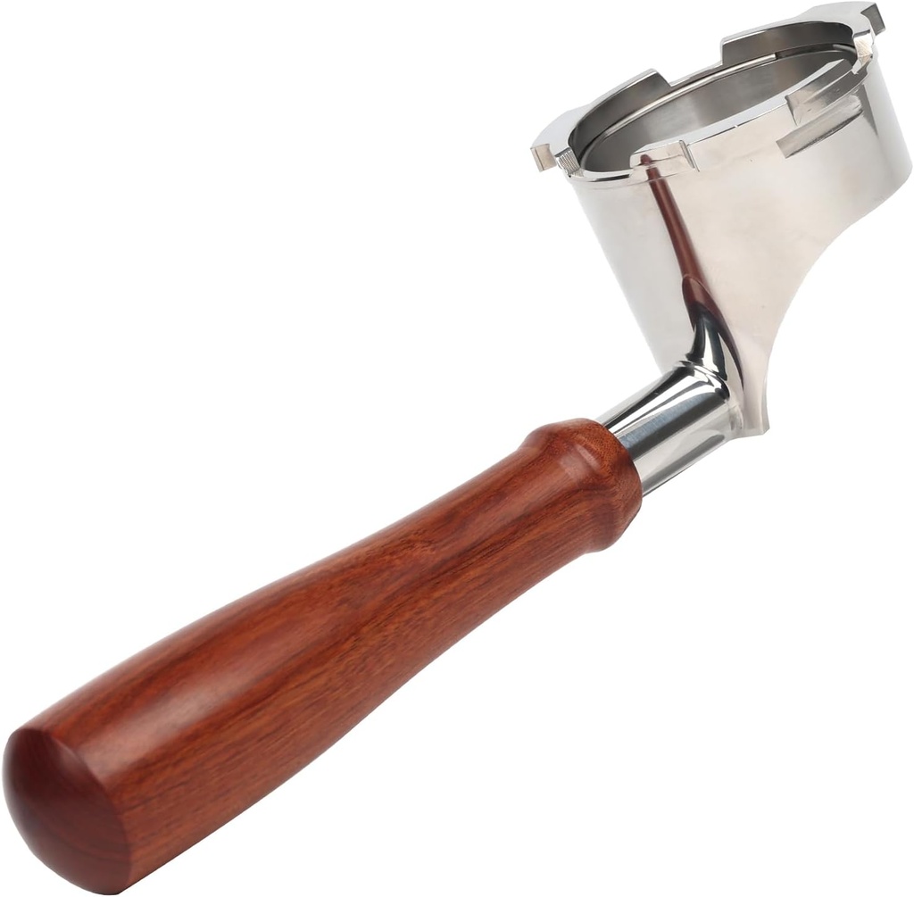 Bottomless Portafilter for Ninja Luxe Café Premier Series ES601 & ES601C Models | Basket Not Included | Compatible with Stock Filter Basket | Wooden Handle