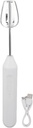 Electric Hand Blender，3 in 1 Immersion Blender Handheld, Beater Electric Milk Frother Coffee Blender Milkshake Blender Foamer Kitchen Tools(White)