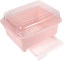 Zerodeko Chopstick and Bowl Storage Box Drainage Rack Adjustable Kitchen Cutlery Organizer Space-Saving Tableware Holder for Efficient Drying and Organization