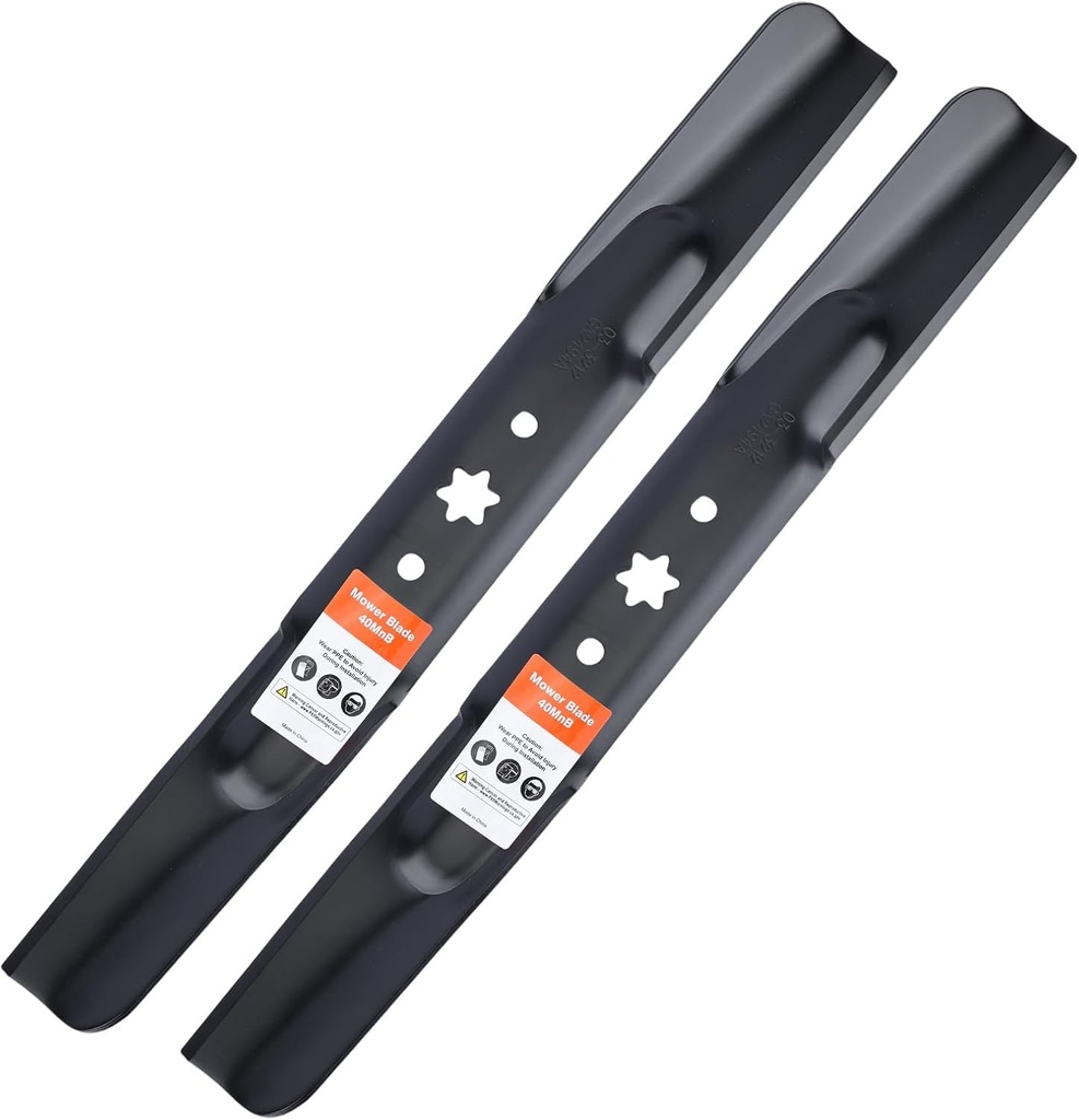 942-04308 Mower Blades for Troy Bilt Bronco Pony Mustang 42 inch Lawn Mower Cub Cadet 42'' Deck Riding Mower RZT42 Replace 942-04308A 942-04308-X 942-04312 742-04312 High Lift (2 Pack)