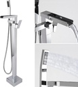 Free Standing Tub Faucet,Brass,Waterfall Water Flow,Bathtub Faucet,Freestanding Tub Faucets,Bath Faucet for Tub