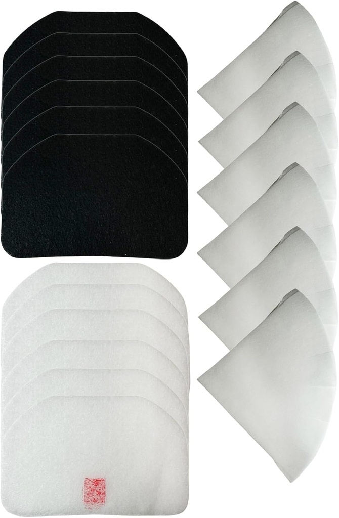 Nispira FK6 5525102200 Replacement Filters Compatible with DeLonghi Deep Fryer Models D650UX D677UX D689UX, 6 Packs