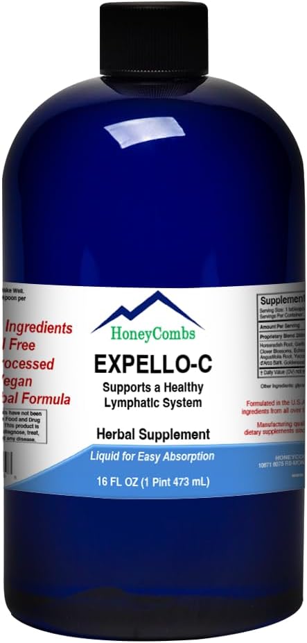 [BRSWIYTYBIOQCCA3] Expello-C - Ultimate Cellular Detox – Cleanse and Detox – Echinacea, Goldenseal & Red Clover Supplement – Alcohol-Free Liquid Liver Cleanse, Kidney Cleanse and System Booster, 16 Fl Oz.