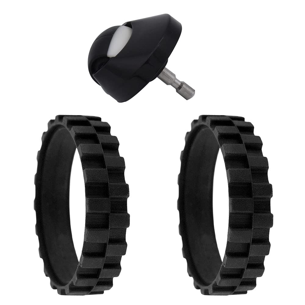 Neutop Replacement Front Caster Ball Wheel Tire Kit Compatible with iRobot Roomba 500, 600, 700, 800, 900, e and i Series Models.