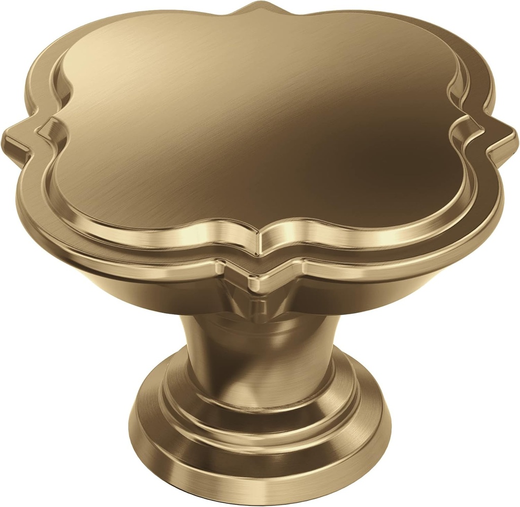 Amerock | Cabinet Knob |Champagne Bronze | 1-3/4 in (44 mm) Diameter Drawer Knob | Grace Revitalize | Kitchen and Bath Hardware | Furniture Hardware