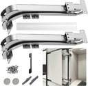 Cabinet Sliding Door Hinge with Handle, 180 Degree Swing Cabinet Door, Suitable for cabinets, Shoe cabinets, wardrobes, Corner Cabinet Doors (Bus Door Hinge, Set, 1)