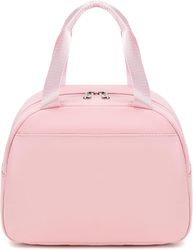 abshoo Lunch Bag for Women Girls Reusable Tote Lunch Bags Insulated Lunch Bag for School Work Picnic Travel (Pink)