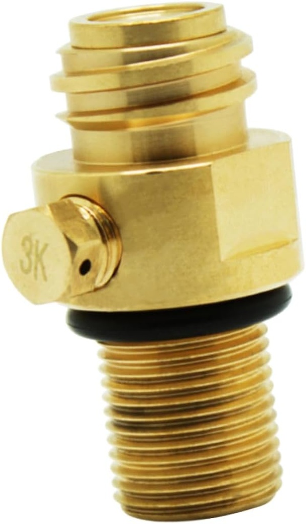 STOBAZA Brass Soda Bottle Connector Adapter and Convenient Sparkling Water Machine Connector Random Thread Design for Easy Replacement