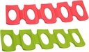SECFOU 2pcs Silicone Beverage Storage Mat Beer Wine Bottle Rack Holder for Drinks Easy to Clean Fridge Organizer Lightweight Stacking for Home Parties and Bars Green Red