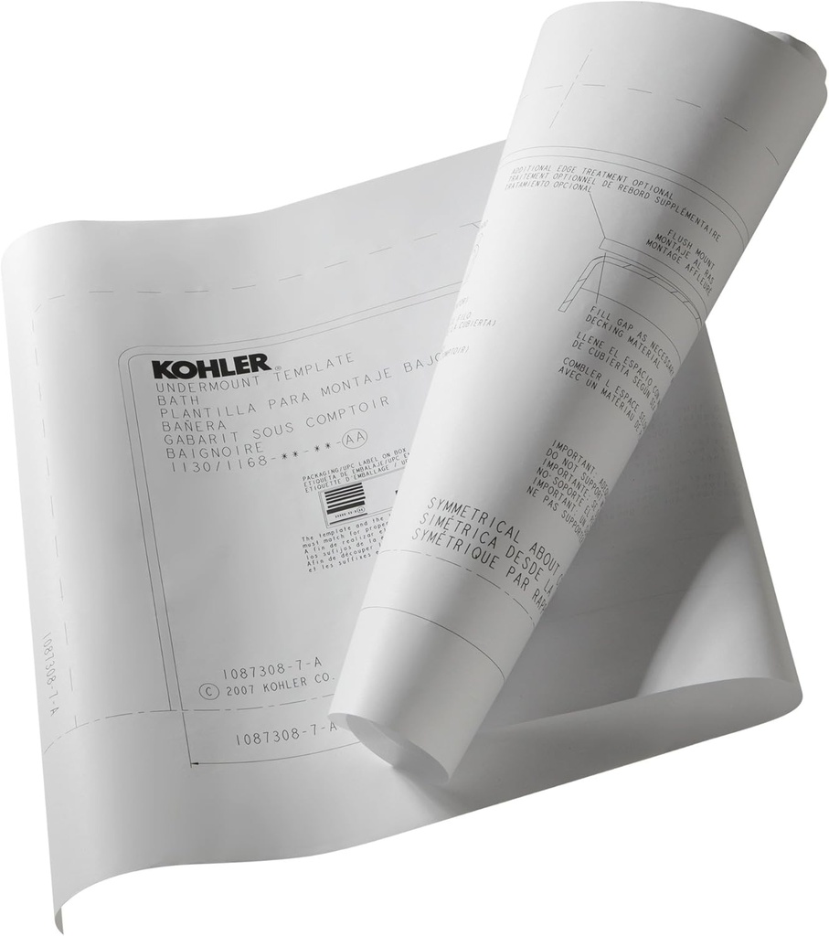 KOHLER 534-NA Undermount Installation Kit for K-1848 and K-1849 Underscore Bathtubs