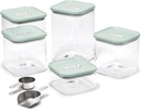 Caraway 14-Piece Glass Airtight Food Storage Containers with Lids – Non-Toxic, BPA-Free Kitchen Storage Containers – Stackable, Space-Saving Airtight Containers for Dry Goods and More - Mist