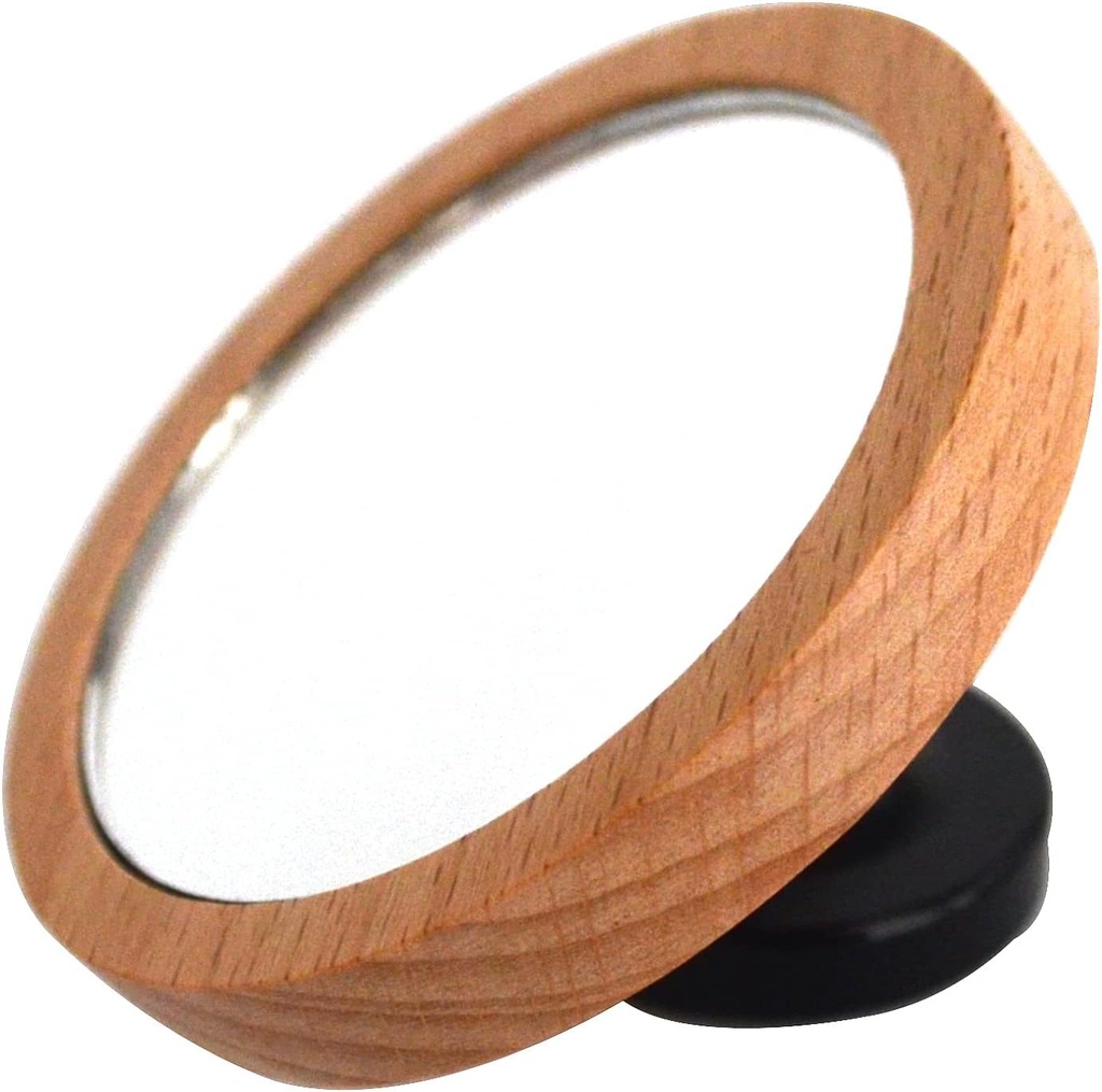 Espresso Lens Reflective Mirror Flow Rate Observation Wooden Base Magnetic Cafe Machine Tool Coffee Maker Accessories for Home Barista Cafe Bar
