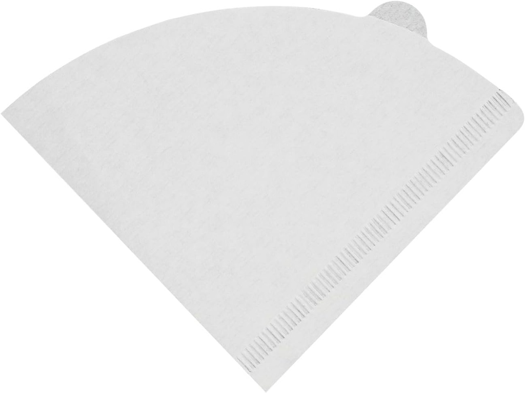 BCnmviku Coffee Filters Paper Cone Filters Basics Basket Disposable Natural Paper Filters Cone For Pour Over and Drip Coffee Maker (White 100 count -V)