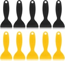 Non Scratch Plastic Putty Knife Scraper, 10Pcs Plastic Scraper Set, Spatulas Bubble Removers Ideal for 3D Printing Wallpaper Removal Spackling & Decal Installation