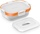 ZOKU - Nested Food Storage Container with Freezer Pack, Leak Proof with Airtight Lids, for Sandwiches, Lunches, Leftovers and more, Easy to Clean, Reusable, BPA Free (Neat Stack) (3 Piece)