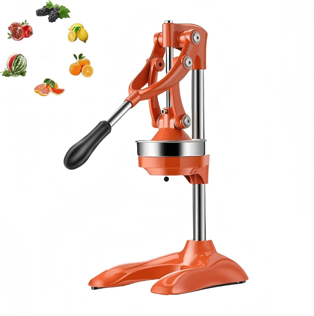 Kitchen Cast Iron Orange Juicer, Manual Citrus Juicer, Large Manual Juicer, Suitable For Orange, Lemon, Lime, Pomegranate Juice, Easy To Clean(C)
