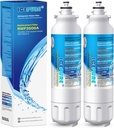 ICEPURE ADQ73613401 Replacement for Kenmore 46-9490, LG 800P, R-9490, LMXS30776S, LSXS26366S, LSXS26366D, LSXS22423s, LSXS26386D, LMXC23746D, LSXS26326S,RWF3500A,Refrigerator Water Filter, 2PACK