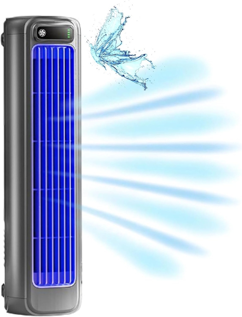 Brizaac - Qinux Brizaac, Brizac Air Conditioner, Portable Air Conditioner Cooling Fan Quiet, Beat The Scorching Heat & Humidity — Instantly (Gray)