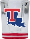 R and R Imports Louisiana Tech Bulldogs 2 Ounce Shot Glass Square Red Base Officially Licensed Collegiate Product Single