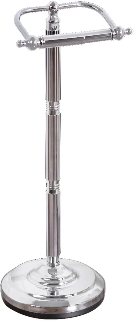 [BRSWIZQTBQAR4AL6] Kingston Brass CC2101 Georgian Pedestal Paper Holder, 21-1/2-Inch, Polished Chrome