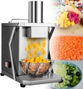 Commercial Vegetable Dicer Electric Fruit Dicing Machine Heavy Duty Stainless Steel Electric Carrot Potato Onion Granular Cube Cutting Shredder Food Processor