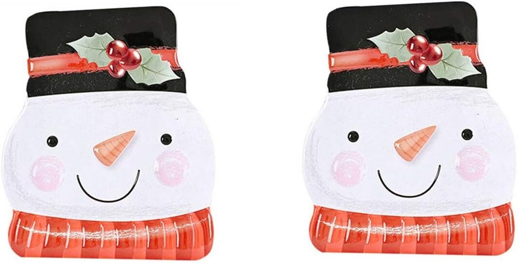 Cookie Jars Snowman Shaped Christmas Cookie Tins with Lids Empty Cookie Tins Food Tin Storage Containers for Gift Giving Candy Cookie Treats Chocolate