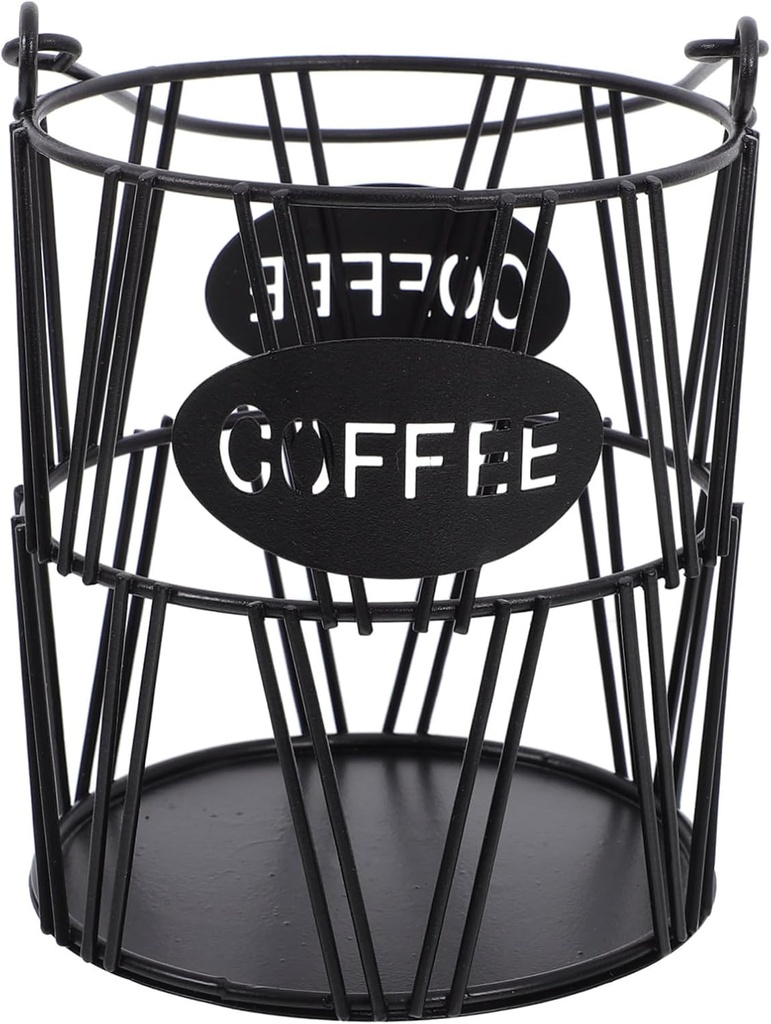 Coffee Storage Holder Sturdy Iron Tea Bag Organizer for Basket for Kitchen and Salon Use Easy to Clean and Maintain