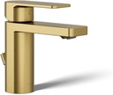 Kohler K-23472-4N-2MB Parallel Single Handle Bathroom Sink Faucet, .5 GPM, Lever Handle, Vibrant Moderne brushed Brass