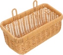 LIFKOME Hanging Wicker Basket Wall-mounted Onion Storage Garlic Ginger Basket Rattan Egg Kitchen Supplies