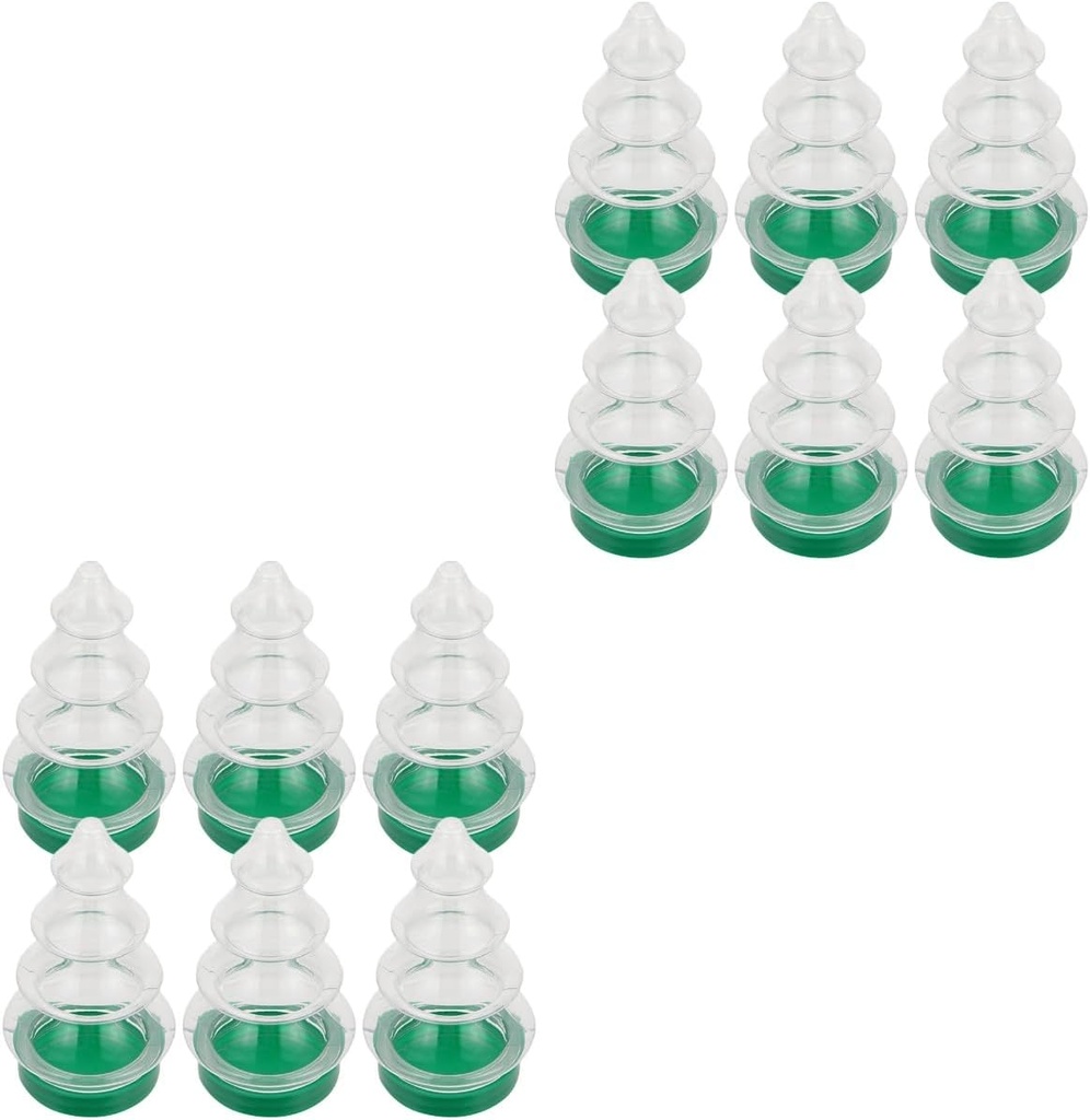 Angoily 12PCS Christmas Tree Candy Bottle Holder Packaging - Christmas Supplies