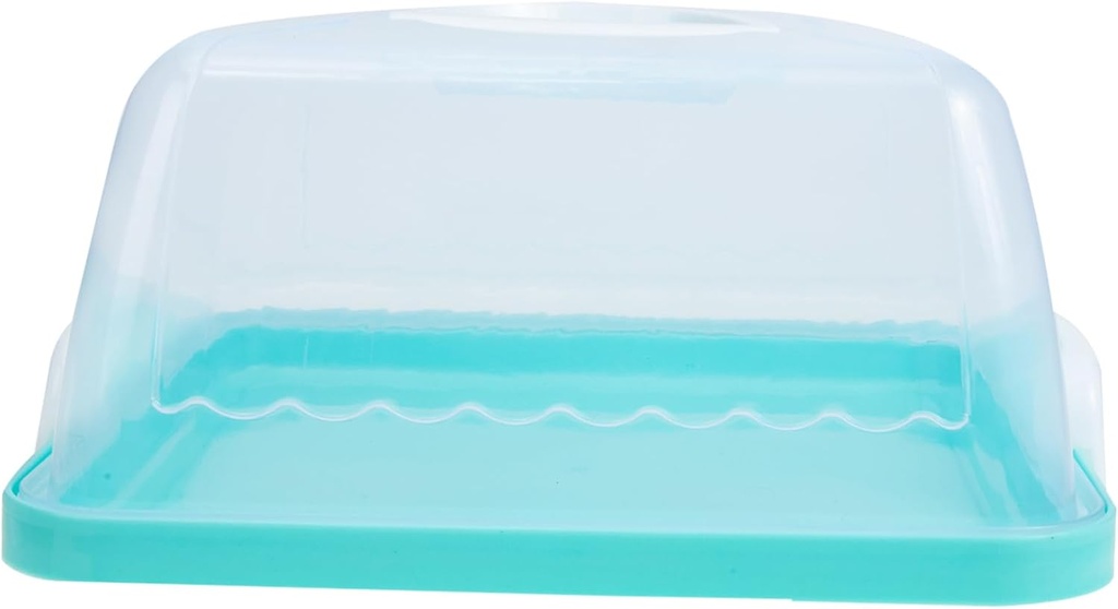 Portable Transparent Plastic Cake Carrier Box with Handle Thickened Oil Cake Storage Container for Birthday Parties and Outdoor Banquets Reusable Washable Food Packaging Box