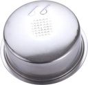 51mm Pressurized Filter Basket Stainless Steel Dual Wall Portafilter Basket Double Wall Espresso Basket Double Filter Basket Replacement Fits Delonghi Breville Mr Coffee Espresso Machine-2 Cup