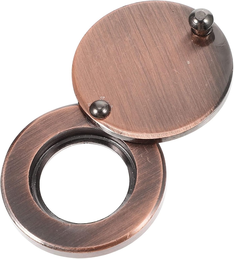 TEHAUX Copper Privacy Door Viewer Cover Rotatable Anti-Peeping Lid for Home Security Sturdy Protection for Peepholes Compatible Standard Doors