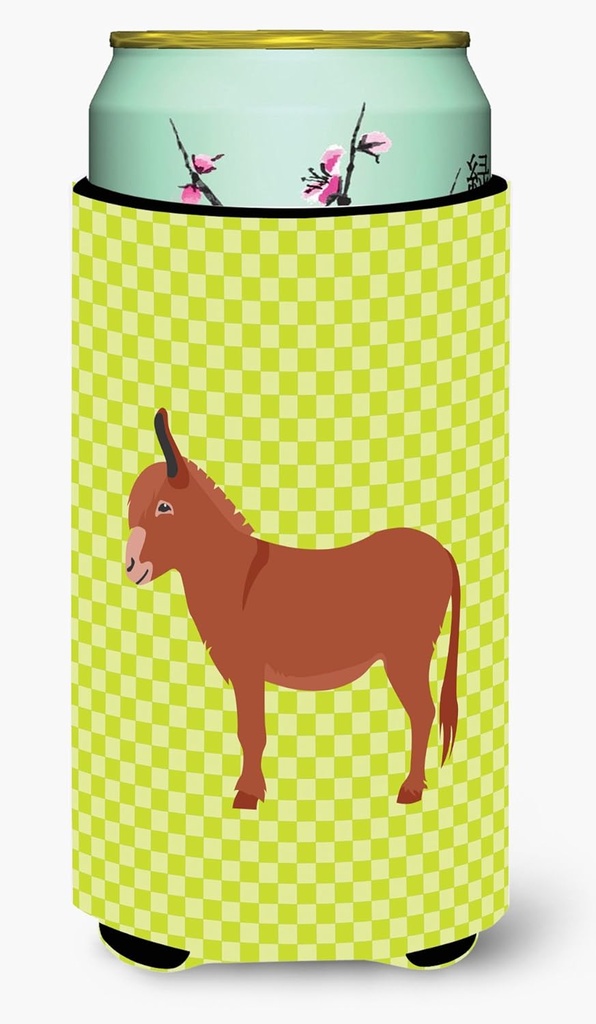 Caroline's Treasures BB7674TBC Irish Donkey Green Tall Boy Hugger Can Cooler Sleeve Hugger Machine Washable Drink Sleeve Hugger Collapsible Insulator Beverage Insulated Holder