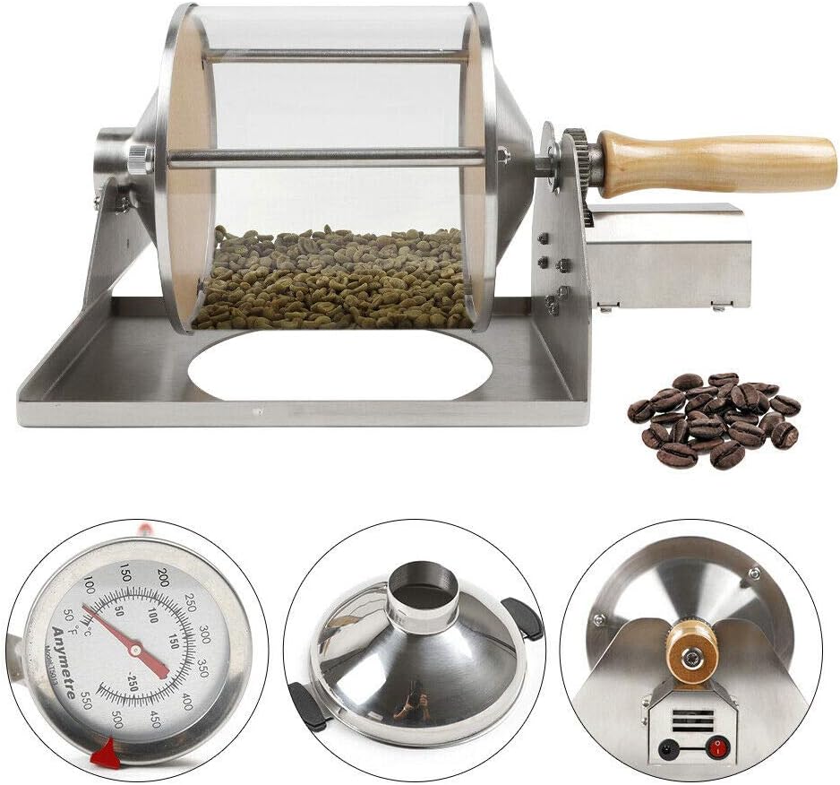 Coffee Roasting Machine KAKA-G400 Gas Coffee Bean Roaster Set 400 grams US STOCK
