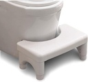 Adjustable Height Potty Step Stool for Adults, Non-Slip Bathroom Squat Aid, Removable Toilet Step for Colon Health, Portable Squat Stool, Family Health Accessory (White-1PCS)