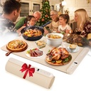 Electric Warming Tray Food Warmer Full Surface Heating 6 Temperature Settings 6 Timer Settings Auto Shut-Off Premium Silicone Nano-Material Rollable Portable for Gatherings Parties Everyday Use